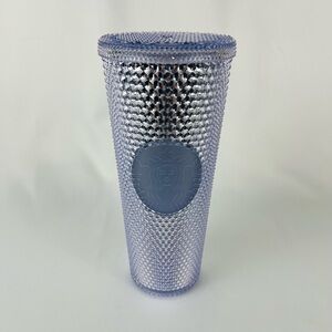 Starbucks Silver Platinum Bling Studded Spike Venti 24oz Tumbler without straw